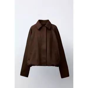 자라 ZARA 페이크 스웨이드 봄버 자켓 재킷 - 초콜렛 1168701717 908403