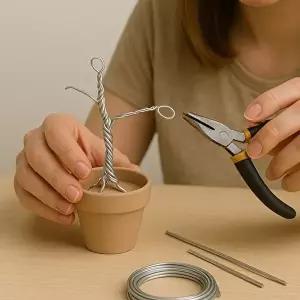 고품질 원예 공예 분재용 알루미늄 철사 1.5mm 분재용철사 원예용철사 알루미늄철사 분재철사 WFIQDNG