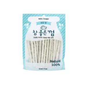 애견간식 헬로도기 참좋은껌 우유스틱 6팩 1타