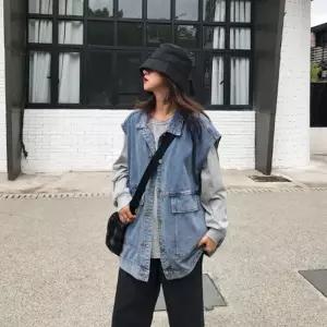 여성 내추럴 데님 어반 워크 베스트 RLD-648