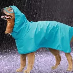 올인원 애완동물 우비 대형견 모자 달린 우비옷 산책 필수템 애견비옷 강아지우비