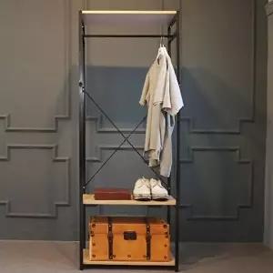 고품질 슈마켓 스마트홈 이지심플 60행거 블랙 옷집게 원목옷걸이 옷정리 플라스틱옷걸이 행거걸이 WFISFD