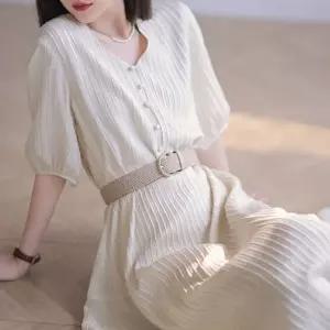 벨트 세트 바캉스 여름 클래식 롱 룩 여름원피스 여성원피스 휴양지원피스 하객원피스