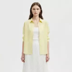 [샵앤] 여성 카라넥 잔줄무늬 봄나들이 셔츠 블라우스 NARU-WBL-21046