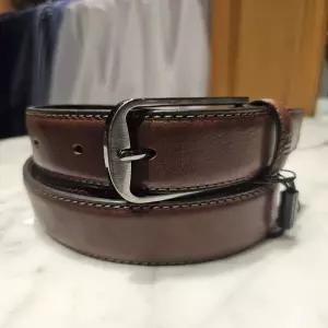 [밴브루] BQSBE1-901BW 소가죽100 통가죽 브라운색벨트 [폭3점3cm 길이112cm내외 [최대38인치용]