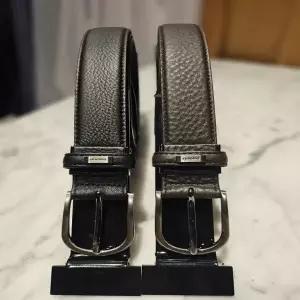 [레노마벨트] RQSBE1-302BKBW 천연소가죽 롱사이즈 수동벨트[폭3cm 길이130cm내외/최대43인치용]