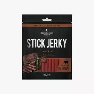 바우와우 애견 간식 훈련용 칭찬 소고기 스틱 져키 90g 1갸