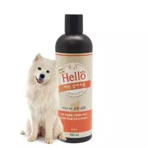 헬로우 애견 샴푸 저자극 순한 베이비 파우더향 500ml