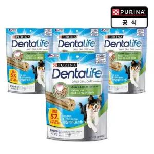 덴탈라이프 반려견 간식 치석 스몰 앤 미디움 독 트릿 198g x 4개