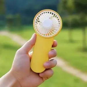 선풍기 건전지손풍기 쏘쿨 휴대용 옐로우