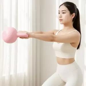 힙바디 피트니스 케틀벨 홈트레이닝 아령 캐틀벨 (6.8kg) (핑크)