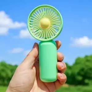 선풍기 건전지손풍기 쿨풍 휴대용 여름냉방기기 그린