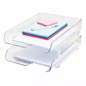 투명 BR912779 서류 받침 2종 택1 이면지활용함 종이트레이