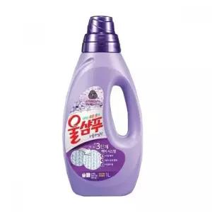 울 전용 퍼플라일락 향 세탁 세제 용기형 울샴푸리필 애경울샴푸리필 세탁세제