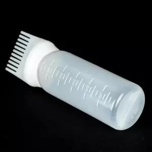 촘촘한브러쉬 셀프뿌리염색혼합도포통 부분염색관리빗 반투명