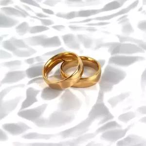 금색 티타늄반지 써지컬스틸 커플반지 커플반지 남녀공용반지 악세사리반지 라운드반지