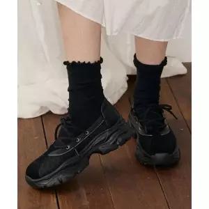 JILL BY JILLSTUART 질바이질스튜어트 리브 중간 두께 프릴 양말 - 2COLOR JLSS5E201BK JLSS5E202WT 404810