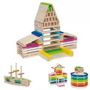 두뇌발달 무한 창작 작품만들기 우드 블럭 250p 스마트블록 사고훈련 지능개발