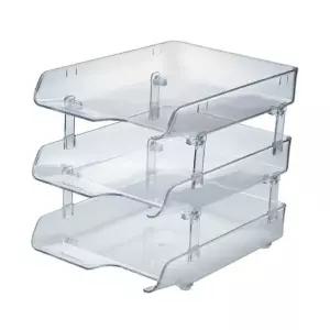 [에이치플러스몰]TBZ 카파)3단크리스탈서류받침(투명 K20103)