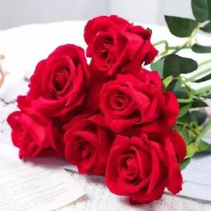 [골드스마일]고급 장미 조화 꽃 플라워 조화 장미 꽃 인테리어 선물용