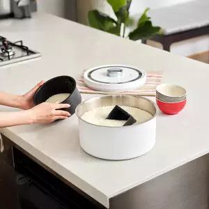 무선 스텐 진공쌀통 다목적 밀폐용기 6L