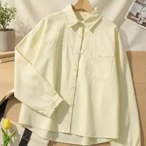 [하프클럽/셀러허브_여성트랜드패션]여성 봄여름 환절기 남방 엷은 코튼 시