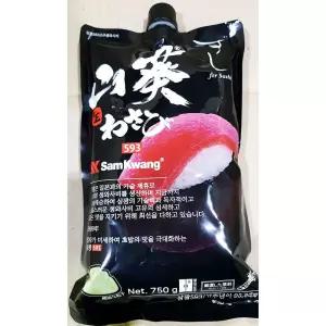 생와사비 ( 593 스시용 750g) X10 고추냉이 생고추냉이 요리용 횟집 시용 횟집생 초밥생 초밥소