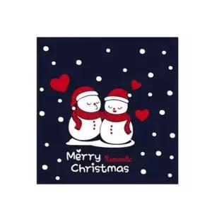 크리스마스 장식 스티커 눈사람 커플 소형 데코레이션용 크리스마스시트지 성탄장식