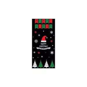 크리스마스 유리 창장식 스티커 산타 플래그 장식품 해피 축제 장식 크리스마스가랜드