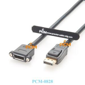 2개 0.3m 1.4버전 4K60Hz DP DisplayPort 확장 패널 마운트 케이블 남성여성