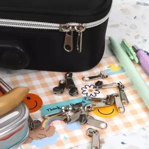 수예용품 의류수선 지퍼슬라이더 지퍼고리 부자재 실버 3호 20P