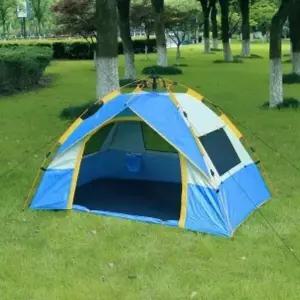 2-3인용 원터치 텐트 블루 야영텐트 감성텐트