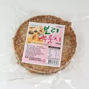 햇촌보리누룽지 인증받은 유기농늘보리 유기농쌀로 만들었읍니다