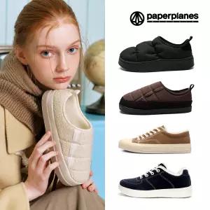 [페이퍼플레인&SNRD] 남녀공용 빅사이즈 슬립온 스니커즈 단화 커플 연인 플랫슈즈