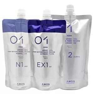 [아모스] 아미노 매직셋팅펌400ml+500ml 열펌제 (강모/보통모)