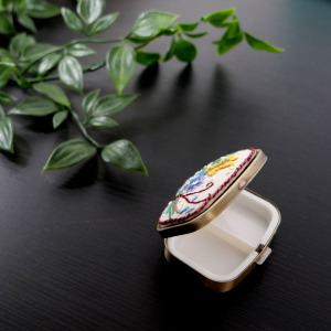 심플사각 약함-앤틱/ 틴케이스 MF85/ 프랑스자수 DIY