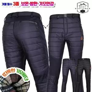 메이플패딩 겨울 남성 기모 솜바지 입체패턴 보온 방풍 방한 작업복 바지 라이