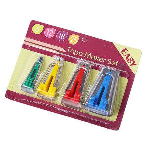 바이어스 테이프 메이커 4종 세트 6mm 9mm 12mm 18mm 25mm 50mm 재봉용품