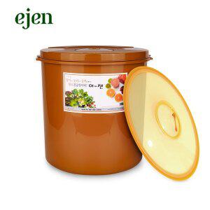 이젠 황토 진공항아리 원형 45리터 김치통/쌀통/된장/고추장/밀폐용기/매실주/매실청/오이지