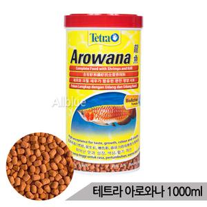 테트라 대용량 아로와나 부상성 중대형어 사료 1000ml