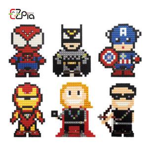 [문구티쳐] 이지툭툭블럭 핸드폰거치대 DIY 미니 모양블록 끼우기 놀이 이지피아 영웅툭툭블럭 영웅거치대디폼블럭