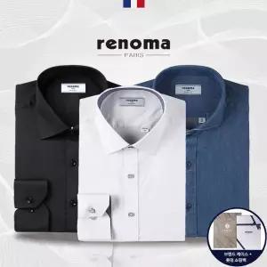 [롯데백화점]레노마 레노마셔츠 긴팔 링클프리 이지케어 스판 남성 정장 드레스 와이셔츠