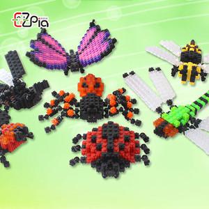 [문구티쳐] 이지툭툭블럭 숲속의작은친구들 3D 입체 미니모양블록 끼우기 놀이