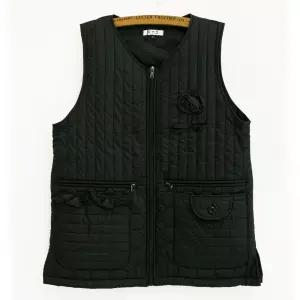 기모 겨울 앞치마 일자 누빔 패딩 방한