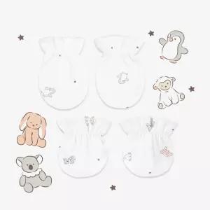 * 무형광 항균원단 양면 밤부 메쉬 손싸개 발싸개 모자 국내생산 5+1