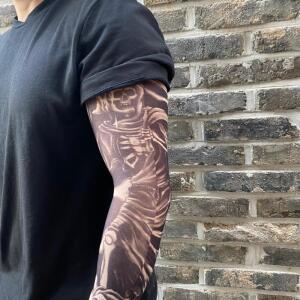 흑백 리얼 문신토시 자외선차단 보복운전 방지 팔토시