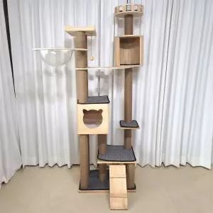 펫이랑 느티나무 원목 캣타워 고양이 숨숨집 스크래쳐 장난감