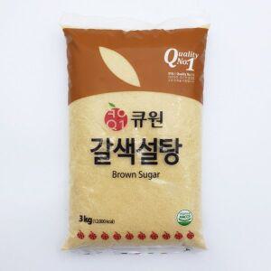 큐원 갈색설탕 3kg 1박스(8개)