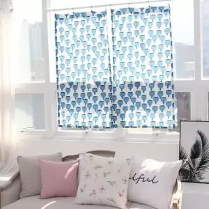 [텐바이텐]커플 카프카 북유럽 블루 가리개커튼 65x124 (2장)