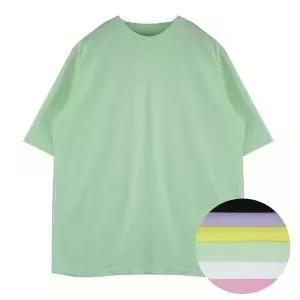 [오노마] ONM 사계절용 여자 컬러풀 기본 데일리 이너 반팔티 (S8758494)